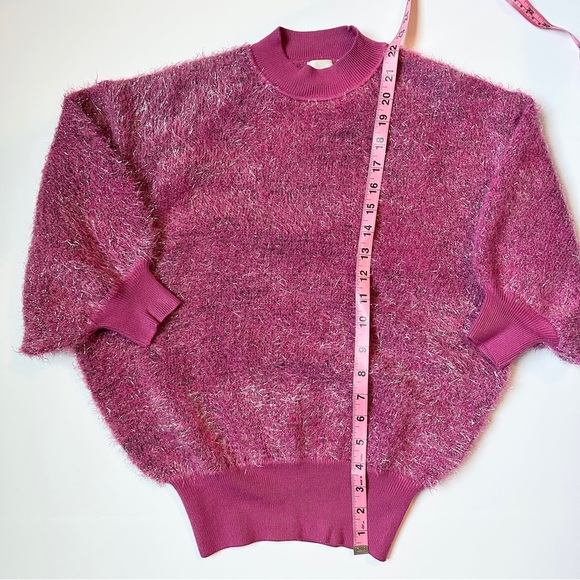 Anthropologie Maeve Pink Fuzzy Sweater Size XXS - Picture 9 of 10